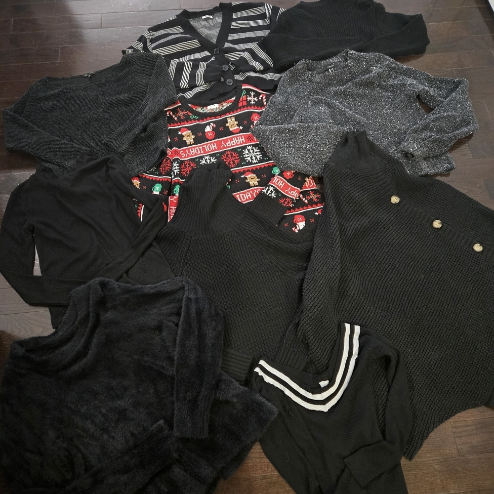 Bundle Of 10 Sweaters - Black